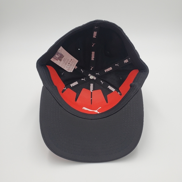 PUMA Men's Dillon Stretch Fit Adult Baseball Cap Hat Black Silver - Picture 7 of 7